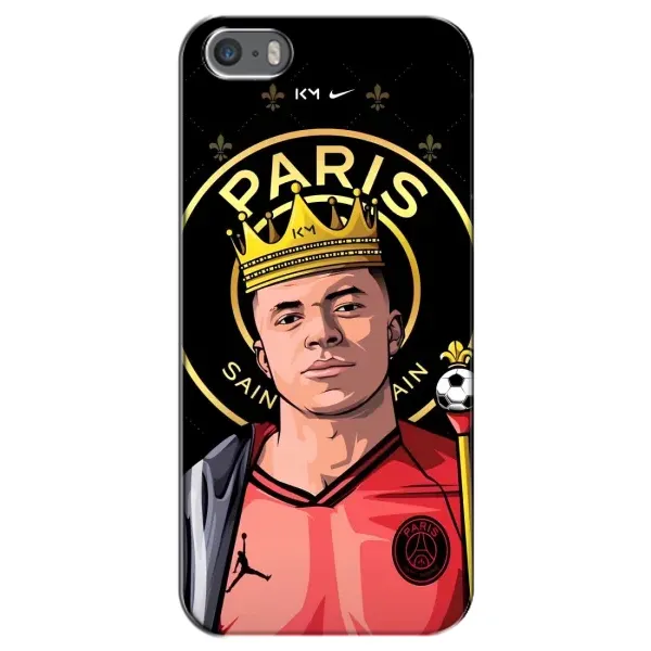 Чехол с рисунком «Mbappe King» для iPhone 5 / 5s / SE