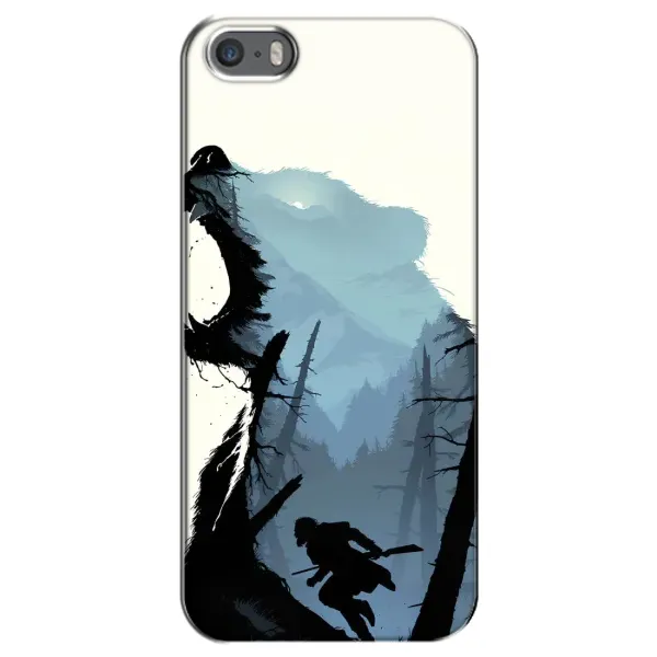 Чехол с рисунком «Медведь и лес» для iPhone 5 / 5s / SE Чехол с рисунком «Медведь и лес» для iPhone 5 / 5s / SE