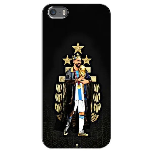 Чехол с рисунком «Месси король» для iPhone 5 / 5s / SE