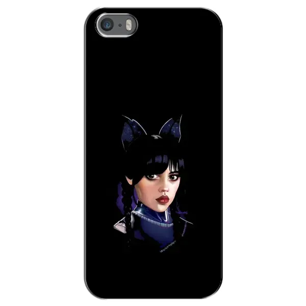 Чехол с рисунком «Милая Уэнсдей» для iPhone 5 / 5s / SE Чехол с рисунком «Милая Уэнсдей» для iPhone 5 / 5s / SE