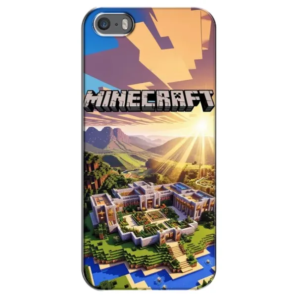 Чехол с рисунком «MINECRAFT» для iPhone 5 / 5s / SE