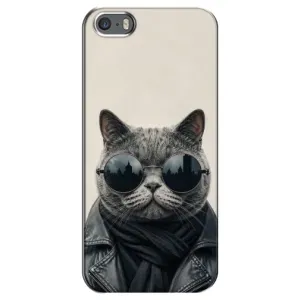 Чохол на тематику: Коти для iPhone 5 / 5s / SE (Модний кіт)