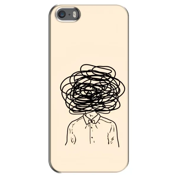 Чехол с рисунком «Мысли» для iPhone 5 / 5s / SE