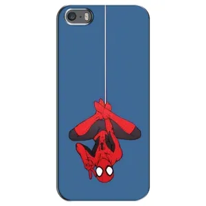 Чехол Супергерой Человека Паука на iPhone 5 / 5s / SE (На паутине)