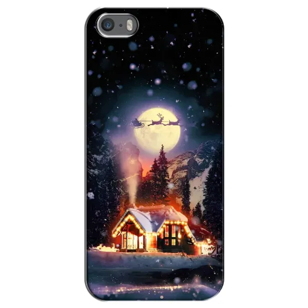 Чехол с рисунком «Настроение зимнее» для iPhone 5 / 5s / SE