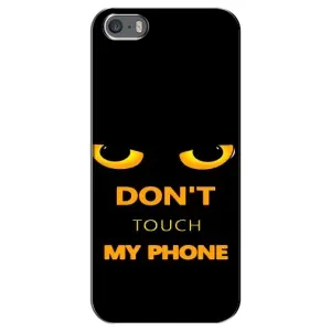 Чехол с Прикольным принтом на iPhone 5 / 5s / SE (Не трогай мой телефон)