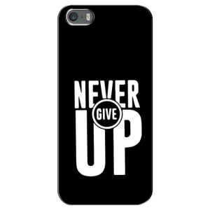 Силиконовый Чехол на iPhone 5 / 5s / SE с картинкой Nike (Never Give UP)