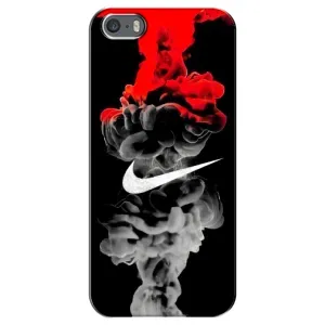 Силиконовый Чехол на iPhone 5 / 5s / SE с картинкой Nike (Nike дым)