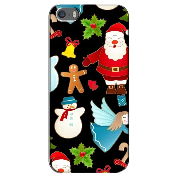 Чехол с рисунком «Новогодний дизайн» для iPhone 5 / 5s / SE