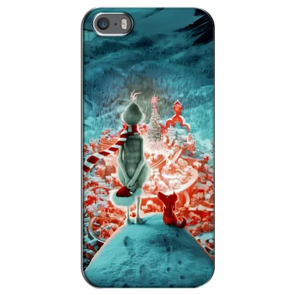 Чехол с рисунком «Новогодний Гринч» для iPhone 5 / 5s / SE Чехол с рисунком «Новогодний Гринч» для iPhone 5 / 5s / SE