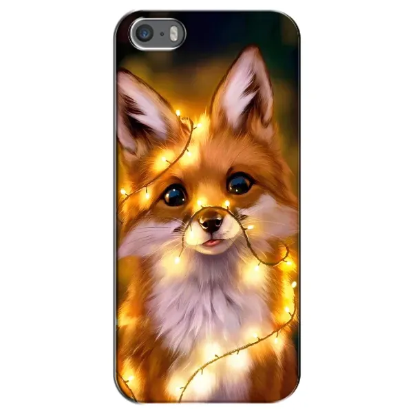 Чехол с рисунком «Новогодний лисенок» для iPhone 5 / 5s / SE Чехол с рисунком «Новогодний лисенок» для iPhone 5 / 5s / SE