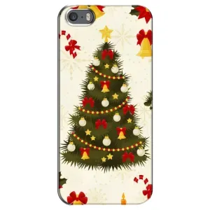 Чохол новорічна ялинка на iPhone 5 / 5s / SE (Новорічний принт)