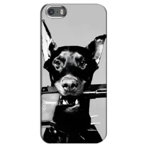 Чохол ДОБЕРМАН для iPhone 5 / 5s / SE (Небезпечний доберман)