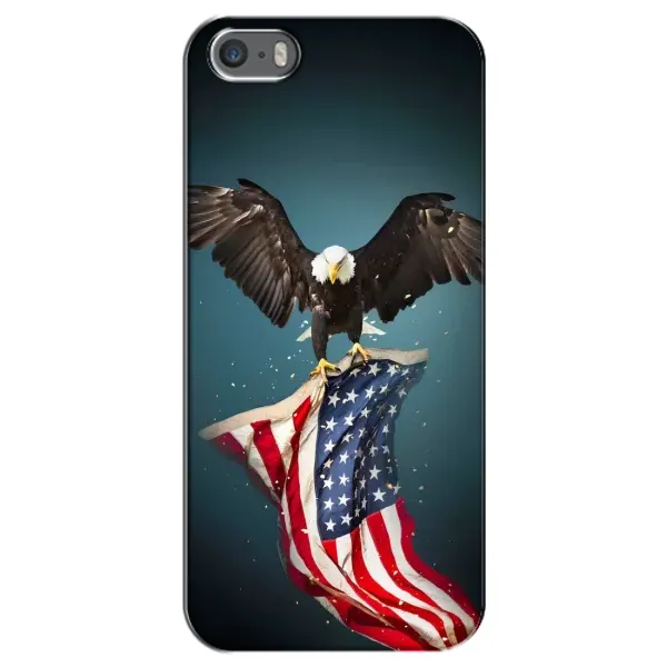 Чехол с рисунком «Орел и флаг» для iPhone 5 / 5s / SE