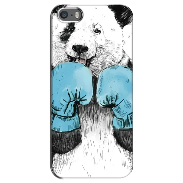 Чехол с рисунком «Панда боксер» для iPhone 5 / 5s / SE