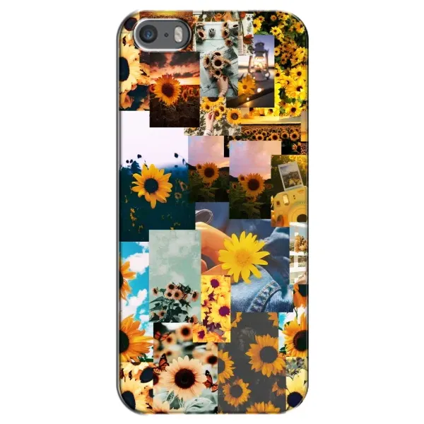 Чехол с рисунком «Подсолнуховый дизайн» для iPhone 5 / 5s / SE Чехол с рисунком «Подсолнуховый дизайн» для iPhone 5 / 5s / SE