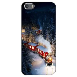 Силиконовый бампер на рождество для iPhone 5 / 5s / SE (Поезд)