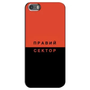 Чехлы УПА (Красно-Чёрный) на iPhone 5 / 5s / SE (Правый Серктор)
