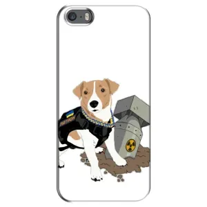 Чехол с принтом Собаки Патрон для iPhone 5 / 5s / SE (Пёс Патрон с ракетой)