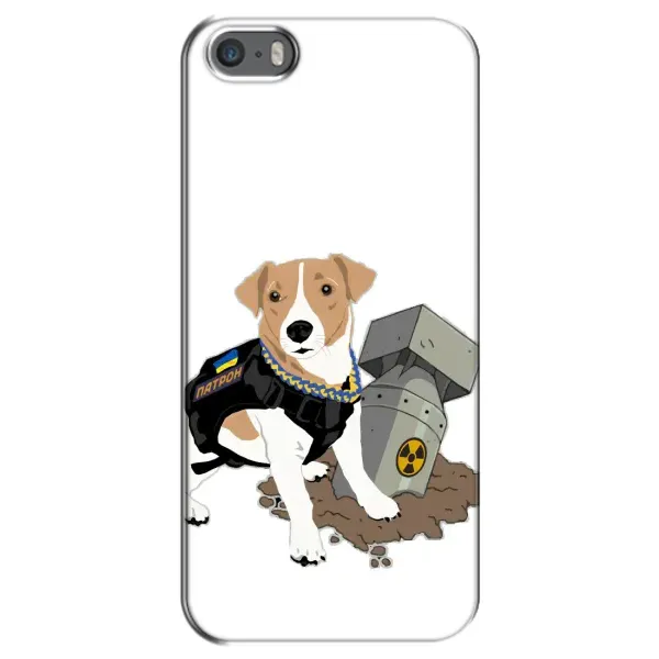 Чехол с рисунком «Пёс Патрон с ракетой» для iPhone 5 / 5s / SE