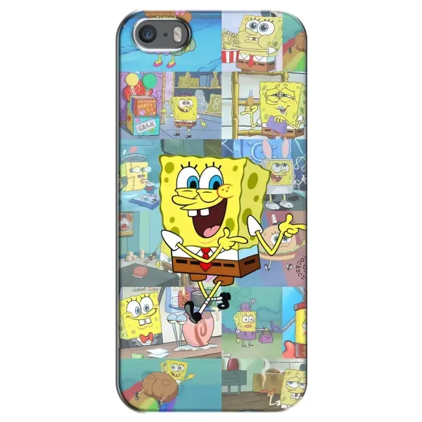 Чехол с рисунком «Радостный Спанч Боб» для iPhone 5 / 5s / SE