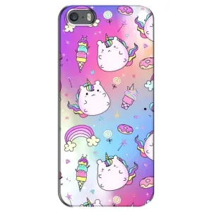 Чохол Unicorn на iPhone 5 / 5s / SE (Веселка і Єдинорог)