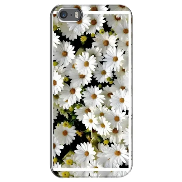 Чехол с рисунком «Рамка в ромашках» для iPhone 5 / 5s / SE Чехол с рисунком «Рамка в ромашках» для iPhone 5 / 5s / SE