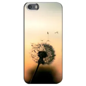 Силиконовый Чехол с одуванчиками на iPhone 5 / 5s / SE (Роздумаханый одуванчик)