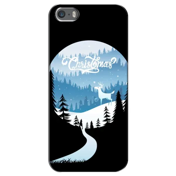 Чехол с рисунком «Рождественский Олень» для iPhone 5 / 5s / SE