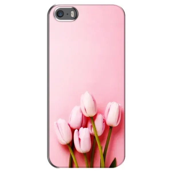 Чехол с рисунком «Розовые тюльпаны» для iPhone 5 / 5s / SE Чехол с рисунком «Розовые тюльпаны» для iPhone 5 / 5s / SE