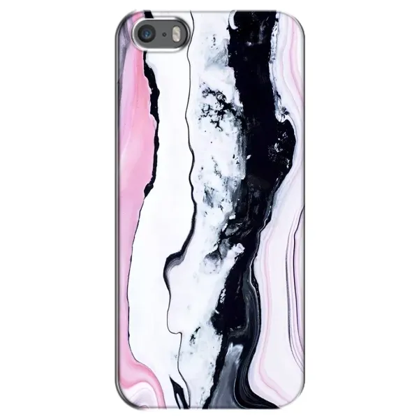Чехол с рисунком «Розовый мрамор» для iPhone 5 / 5s / SE