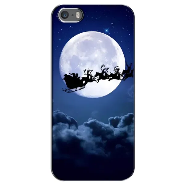 Чехол с рисунком «Санта - луна» для iPhone 5 / 5s / SE Чехол с рисунком «Санта - луна» для iPhone 5 / 5s / SE