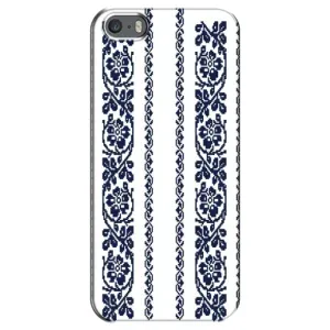 Силиконовый Чехол на iPhone 5 / 5s / SE с картинкой Вышиванки (Синяя вышиванка)