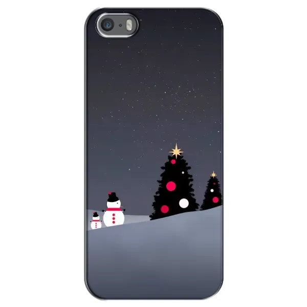 Чехол с рисунком «Снеговички» для iPhone 5 / 5s / SE