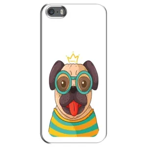Бампер для iPhone 5 / 5s / SE з картинкою "Песики" (Собака Король)
