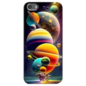 Чохол (ТПУ) з планетами на iPhone 5 / 5s / SE (Сонячна система)