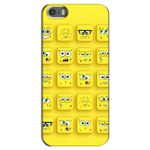 Чехол с рисунком «Спанч-БОБ» для iPhone 5 / 5s / SE
