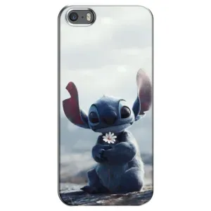 Чехол с рисунком «Стич с цветочком» для iPhone 5 / 5s / SE