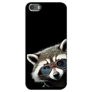 Силіконовий Чохол з Энотами на iPhone 5 / 5s / SE (Стильний Єнот)