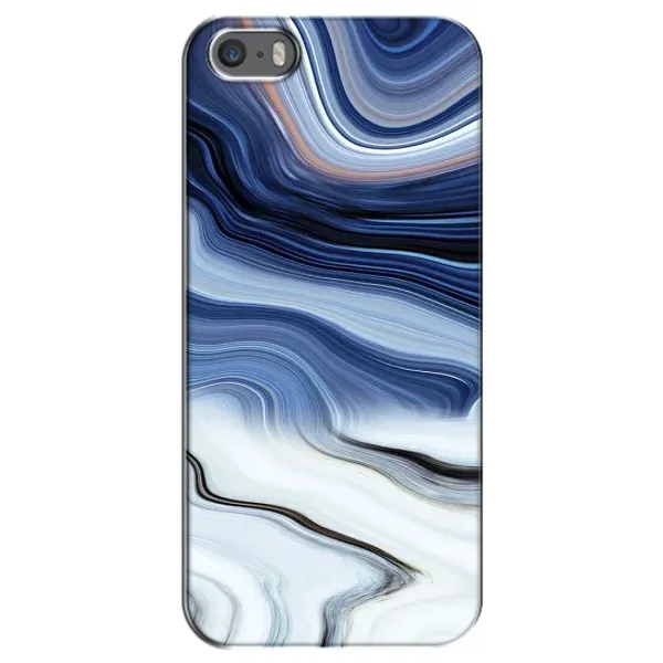 Чехол с рисунком «Светлый мрамор» для iPhone 5 / 5s / SE
