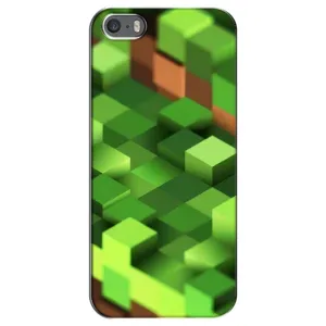 Чехлы для iPhone 5 / 5s / SE (Персонажи Майн Крафт) (Текстура)