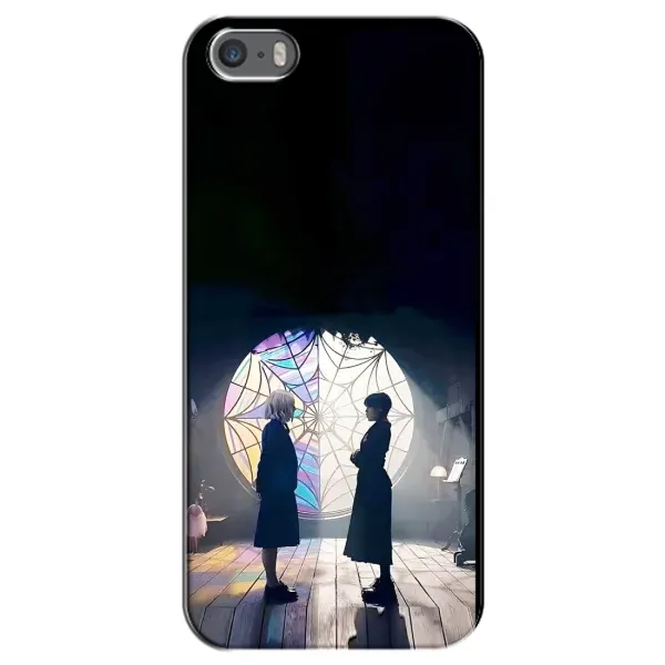 Чехол с рисунком «Уэнсдей и Энди» для iPhone 5 / 5s / SE Чехол с рисунком «Уэнсдей и Энди» для iPhone 5 / 5s / SE