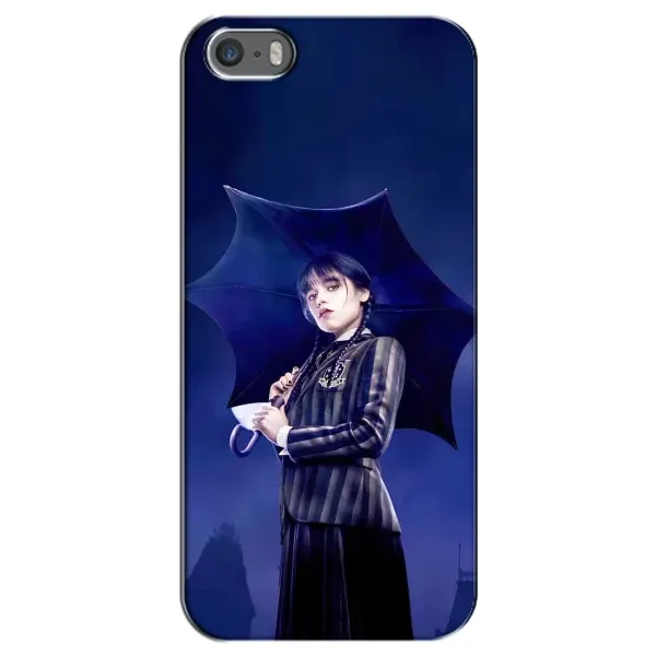 Чехол с рисунком «Уэнсдей с зонтом» для iPhone 5 / 5s / SE Чехол с рисунком «Уэнсдей с зонтом» для iPhone 5 / 5s / SE