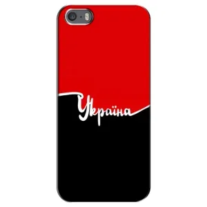 Чехлы УПА (Красно-Чёрный) на iPhone 5 / 5s / SE (Украина УПА)