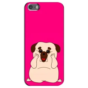 Чохол (ТПУ) Милі песики для iPhone 5 / 5s / SE (Веселий Мопсік)