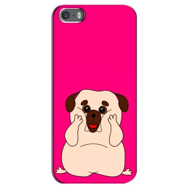 Чохол з малюнком «Веселий Мопсік» для iPhone 5 / 5s / SE Чохол з малюнком «Веселий Мопсік» для iPhone 5 / 5s / SE
