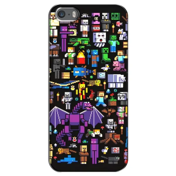 Чехол с рисунком «Все персонажи» для iPhone 5 / 5s / SE