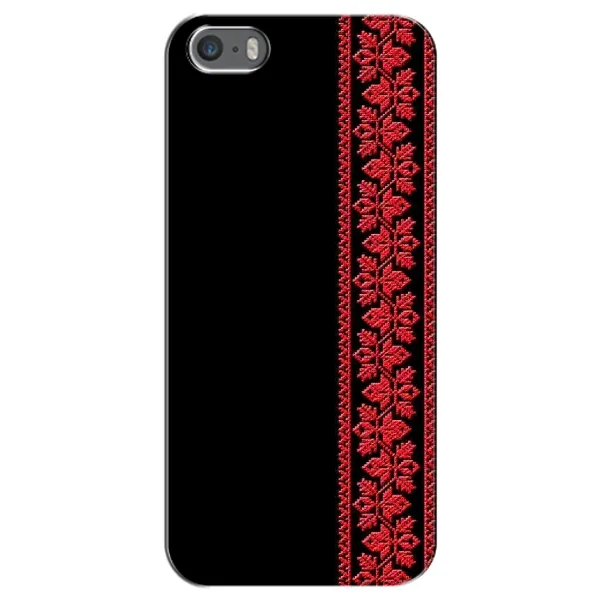 Чехол с рисунком «Вышиванка на черном» для iPhone 5 / 5s / SE Чехол с рисунком «Вышиванка на черном» для iPhone 5 / 5s / SE