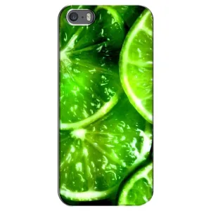 Чохол з зображенням смачної їжі для iPhone 5 / 5s / SE (Яскравий Лайм)