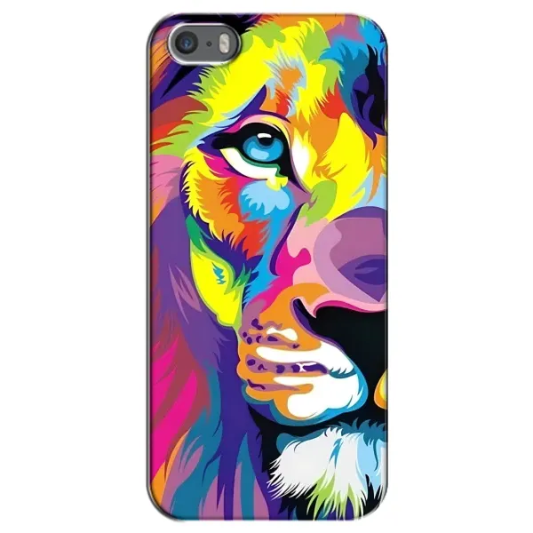 Чехол с рисунком «Яркий Лев» для iPhone 5 / 5s / SE